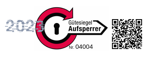 Gütesiegel Aufsperrer